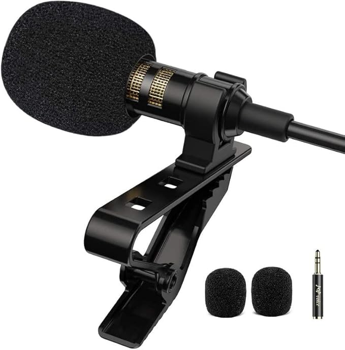 BESTOR® Voice Professional Dynamic Lapel Collar Mic Omnidirectional Condenser Mic for Smartphone