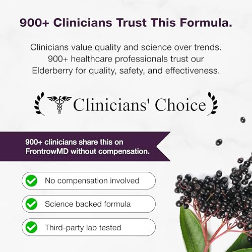 Image of Elderberry Vitamin C and Zinc Capsules with D3 and Quercetin, 120 Count