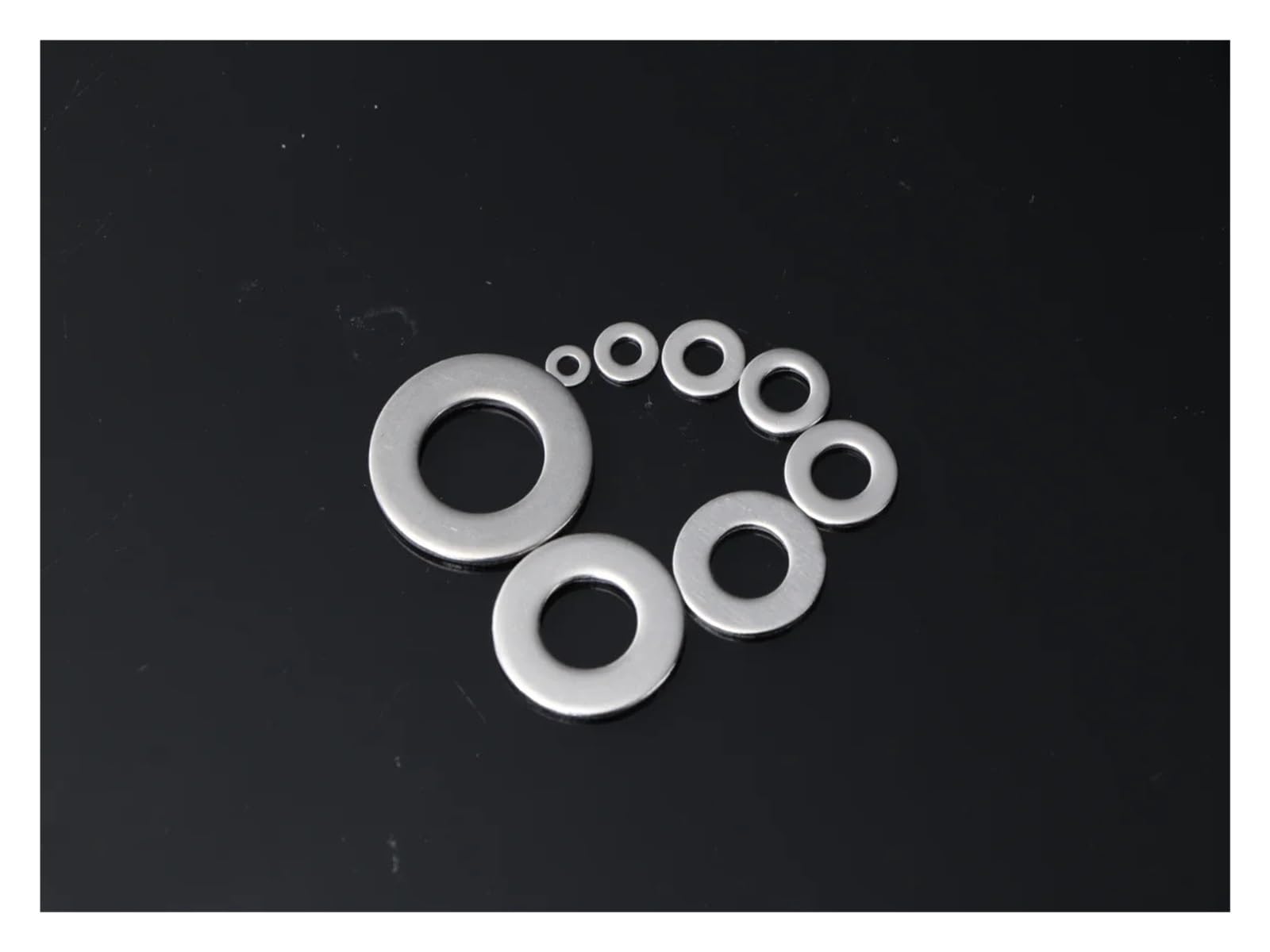 Kit d'assortiment de rondelles plates en acier inoxydable (360/580/684/1010 pièces) : M2, M3, M4, M5, M6, M8, M10 et M12 Pour Vis(1010PCS M2-M12)