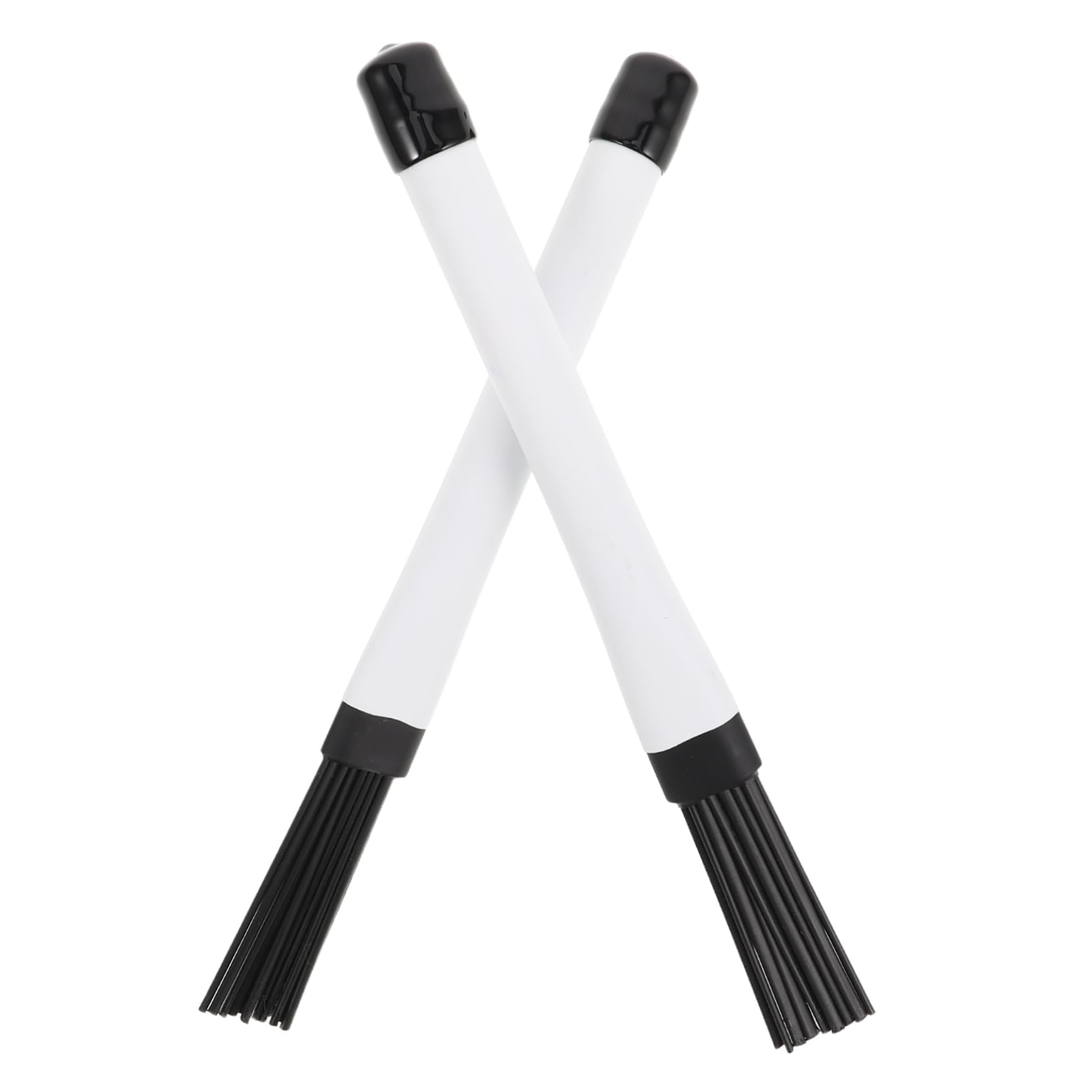 CIMAXIC Nylon Drum Brushes for Acoustic Drums Retractable Handle Jazz Drumming