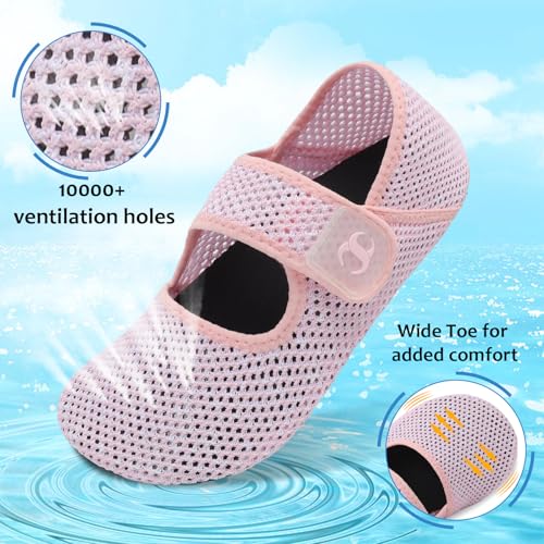 Image of Water Shoes for Women Men Barefoot Beach Swim Aqua Socks Summer Wide Slides Sandals Quick Dry Pool River Sea Sock Shoes