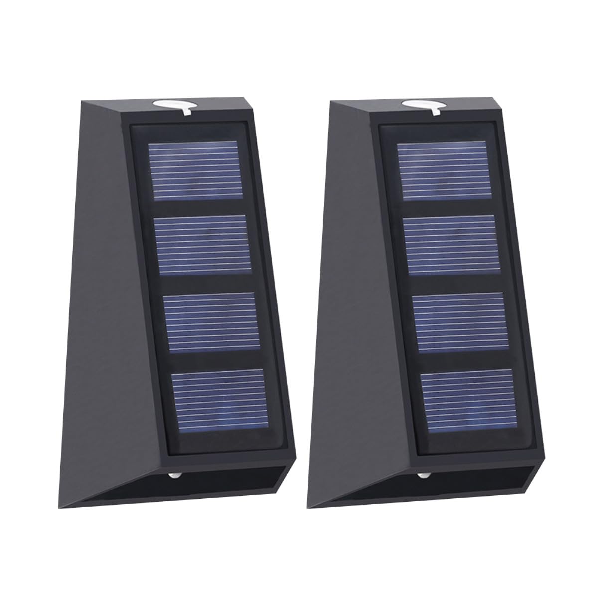 Zerodeko 2pcs Waterproof Solar Wall Lights Outdoor LED Garden Lighting Landscape Lamp Automatic Color Change for Patio and Yard Exterior Decoration