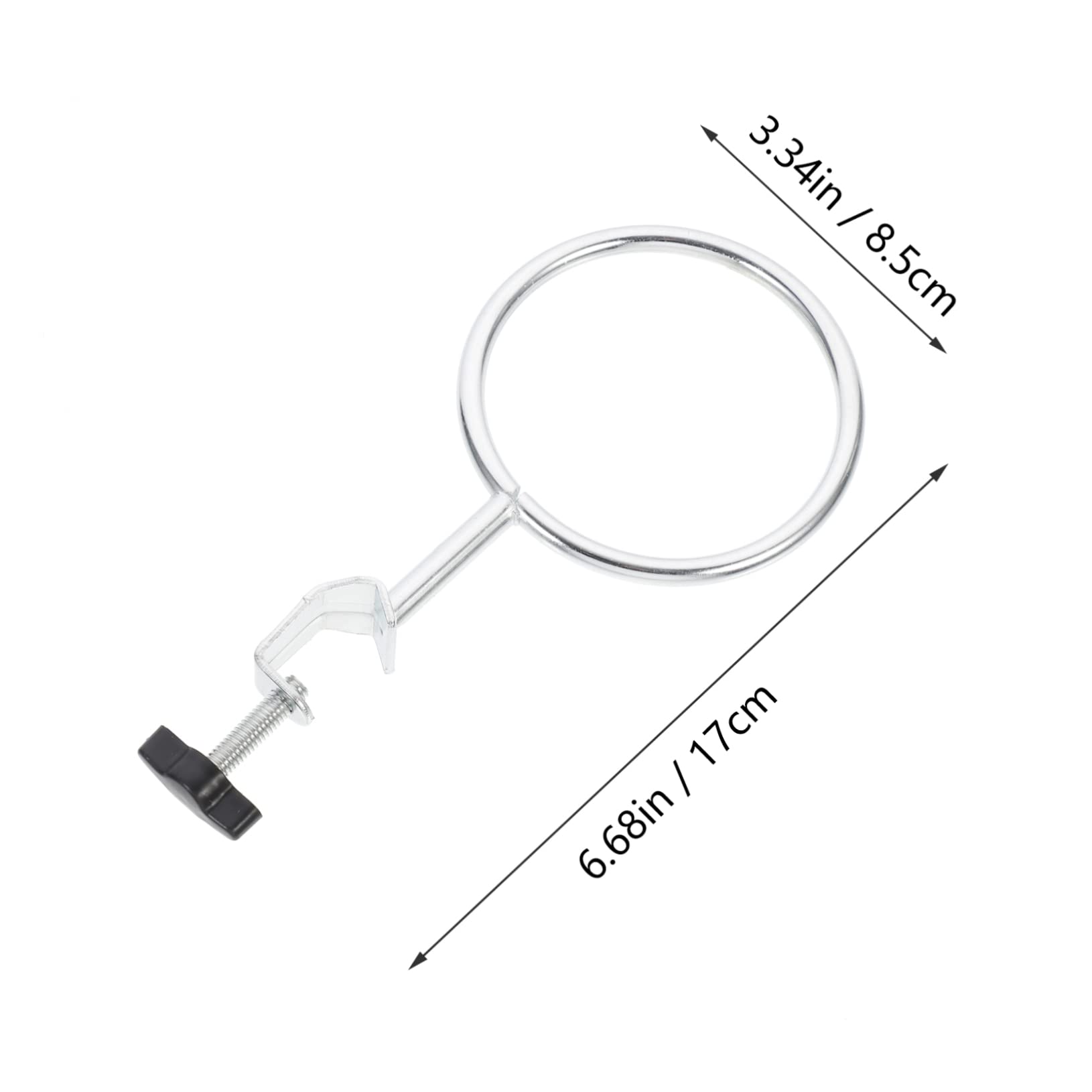 HOMOCONO Lab Stand and Ring Set 2pcs Support Retort Rings Iron Material for Clamps Lab Ring Use