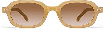 Retro Small Rectangle Sunglasses for Women Mens Trendy Rounded Square Sunnies AP3749
