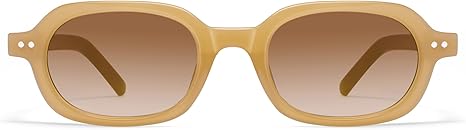 Retro Small Rectangle Sunglasses for Women Mens Trendy Rounded Square Sunnies AP3749