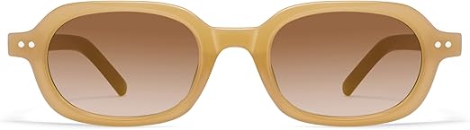 Retro Small Rectangle Sunglasses for Women Mens Trendy Rounded Square Sunnies AP3749