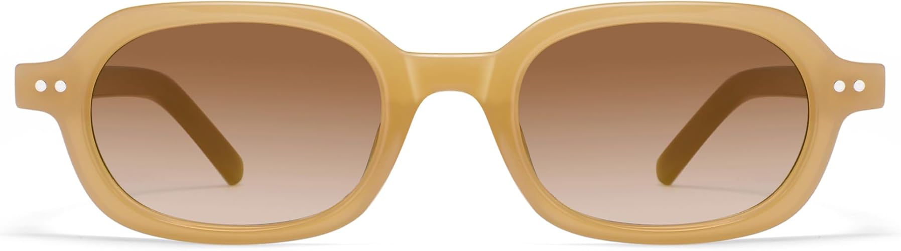 Retro Small Rectangle Sunglasses for Women Mens Trendy Rounded Square Sunnies AP3749