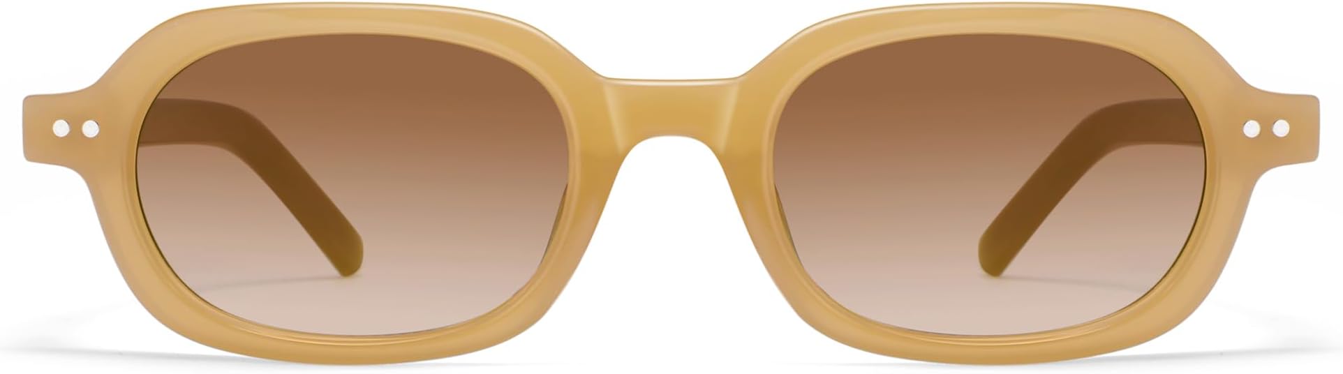 Retro Small Rectangle Sunglasses for Women Mens Trendy Rounded Square Sunnies AP3749