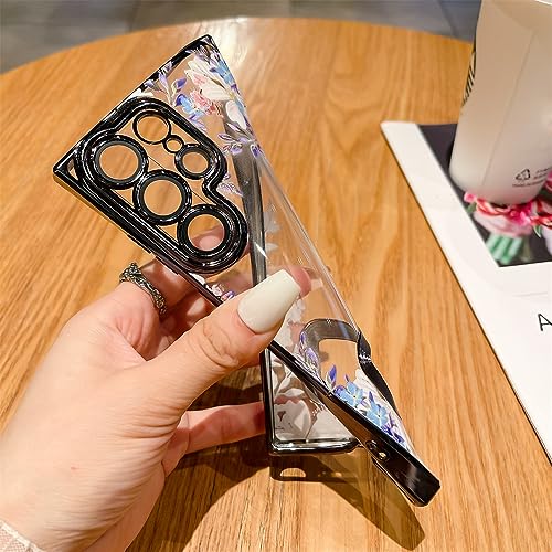 Coque fleurs feuilles argentées pour Samsung Galaxy S23 - 2
