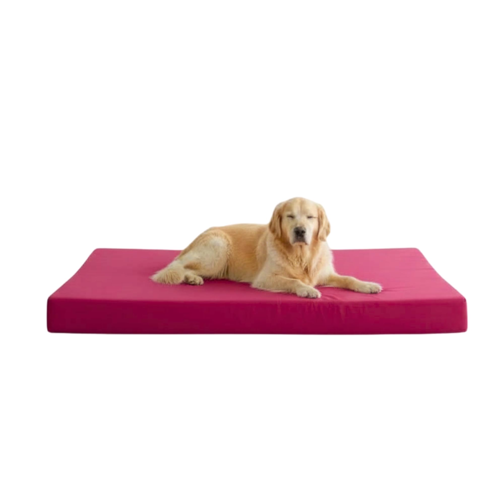 Kosiproducts Replacement Dog Bed Cover, Pink Spare Cover for Pet Beds, Anti Pill Fleece, Machine Washable, Zip Fastening To Fit [114cm x 75cm x 10cm]