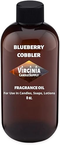 Aceite aromático Blueberry Cobbler (botella de 8 onzas) para hacer velas, hacer jabón, hacer tartas, aerosoles para habitación, lociones,