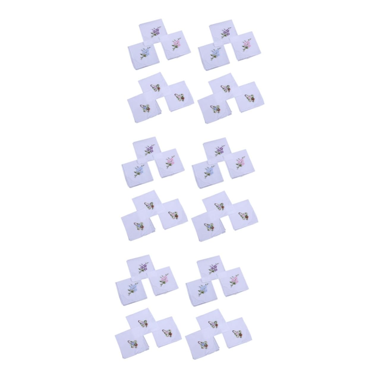 Serviettes en dentelle coton absorbantes lot de 36 pour décoration table de mariage chic