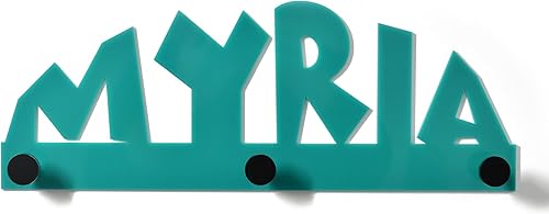Modern Wall Hook - Turquoise - Custom Name - Personalized Wall Hook - Nursery Room Decor - Coat Hook - Decorative Wall Hooks - Kids Room