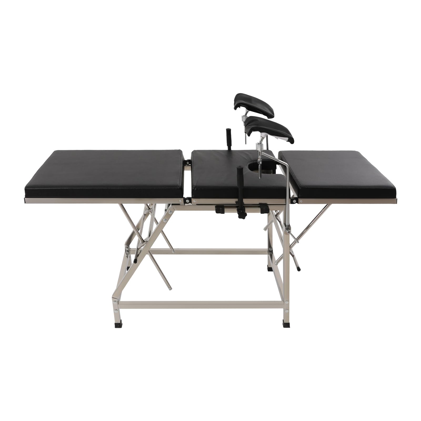 Sedia ginecologica Gaabungky moderna con schienale regolabile e gambe ergonomiche per esame professionale e clinica (nero)