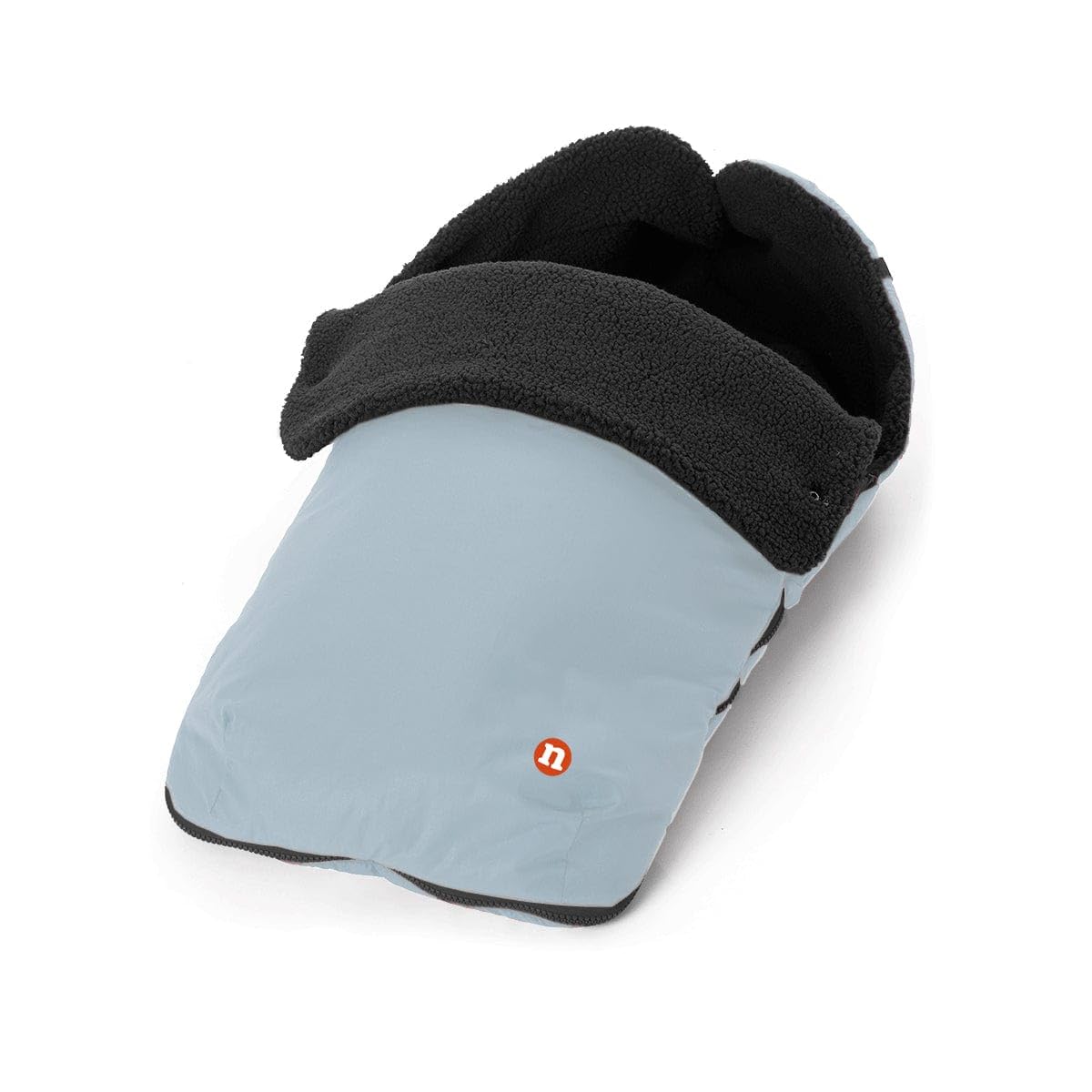 Out’n’About Fleece Footmuff - Warm Lined Pushchair Insert with Removable Showerproof Front - Converts to Seat Liner - Rocksalt Grey