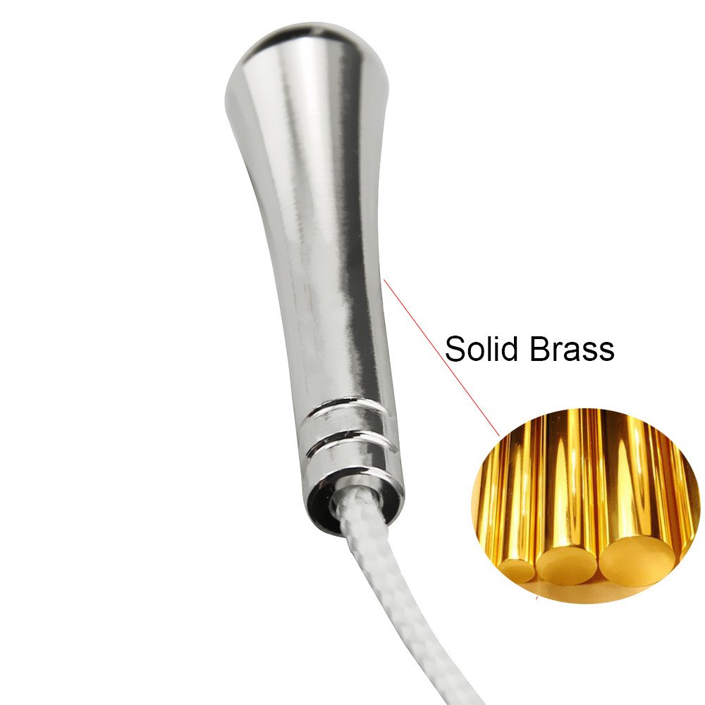 2x Lichtzugschnur Ersatz - Aluminium Griff 1,5m Für Bad & Ventilator