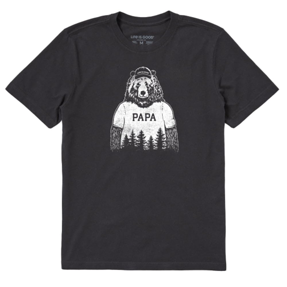 Life Is Good Men's Standard Crusher Graphic T-Shirt, Jet Black, XXX-Large