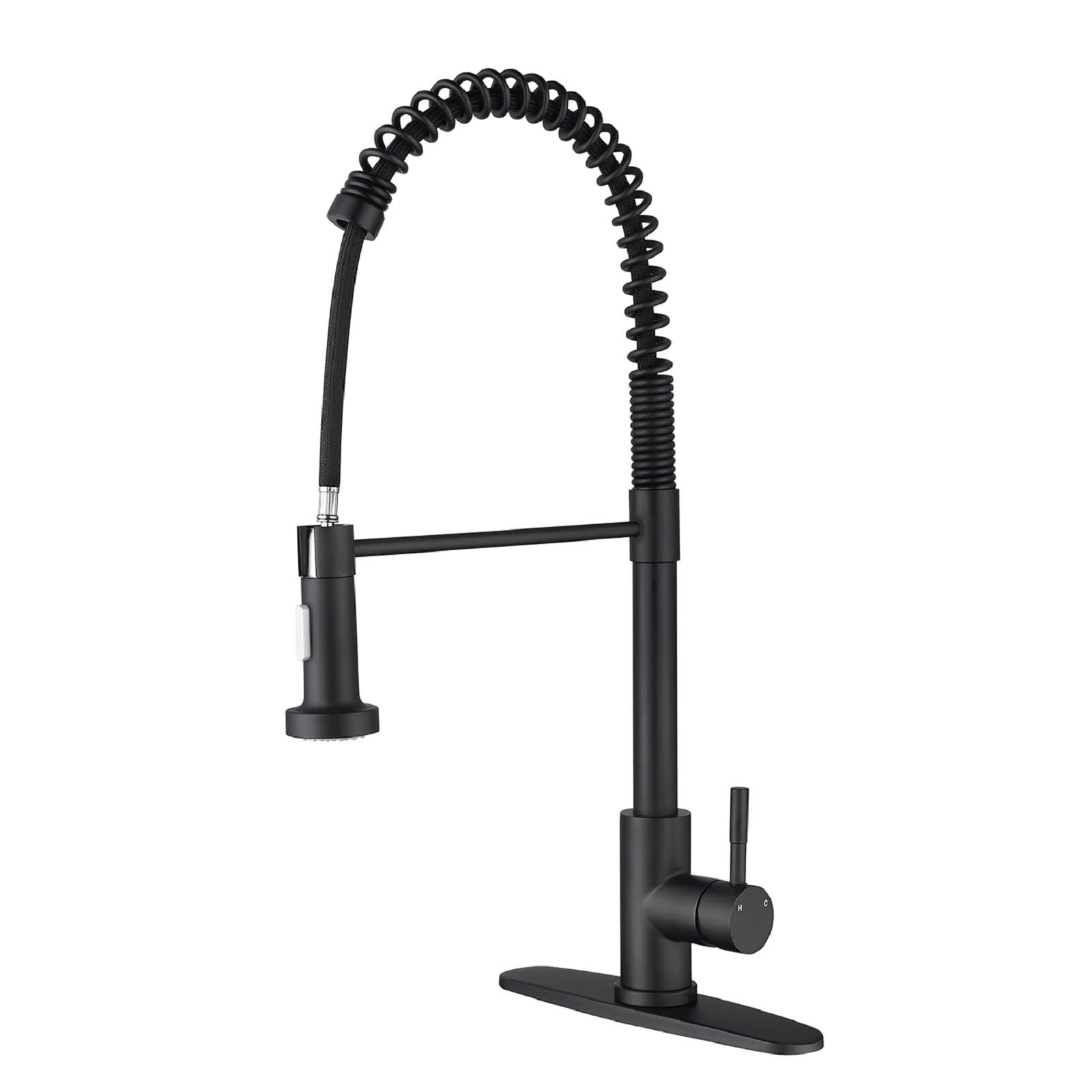 Robinet de cuisine avec douchette extractible en acier inoxydable