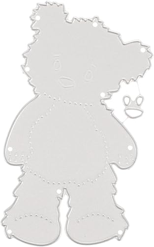 Troqueles de corte de metal con estampado de animales de oso para álbumes de recortes, tarjetas, cumpleaños, Acción de Gracias, Navidad,