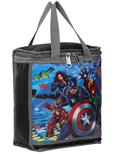 Image of Polyester 3D Photos School and Tiffin Bag for Boys Waterproof (Black)