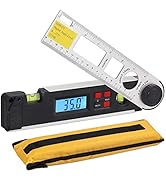 Proster Angle Gauge 0~270°Digital LCD Inclinometer Protractor Spirit Level Angle Finder Gauge Met...