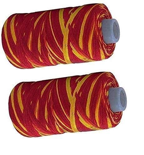 Achleshwar Mota Dhaga 100% Cotton Saced Thread Moli Wrist Dhaga|| Kalawa for Pooja Mauli Red and Yellow Sacred Thread Puja Kalawa for Hand