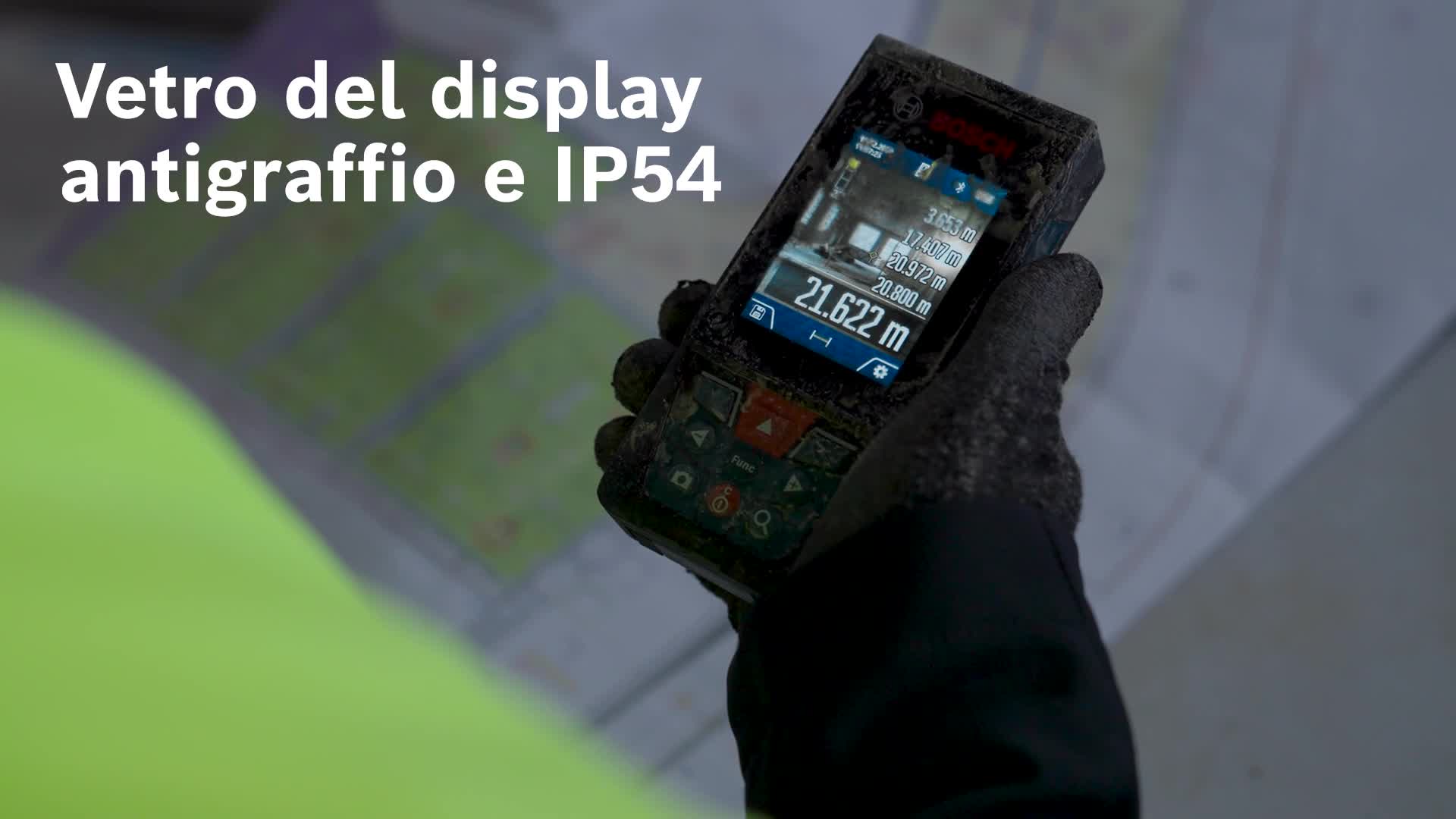 Distanziometro Laser Bosch GLM 100-25 C - Con Telecamera, 100m, IP54, Per Professionisti - Foto 8