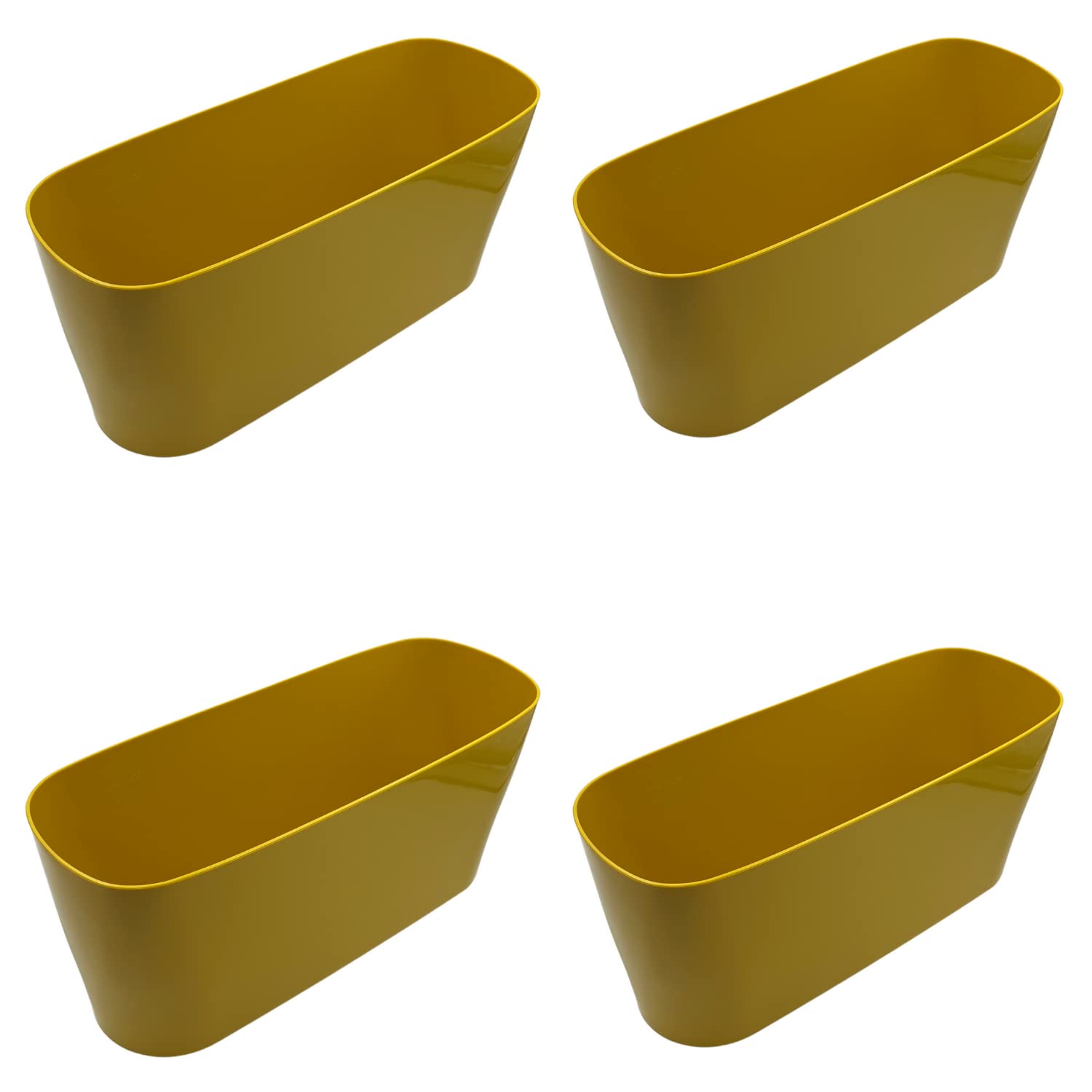 Hug A Plant | Florida Yellow Rectangle 40cm Plastic Window Planter for Home & Garden (40CM | 15.74 INCH, Pack of 4, Yellow) (B0BBKZ2VF1) Amazon Price History, Amazon Price Tracker