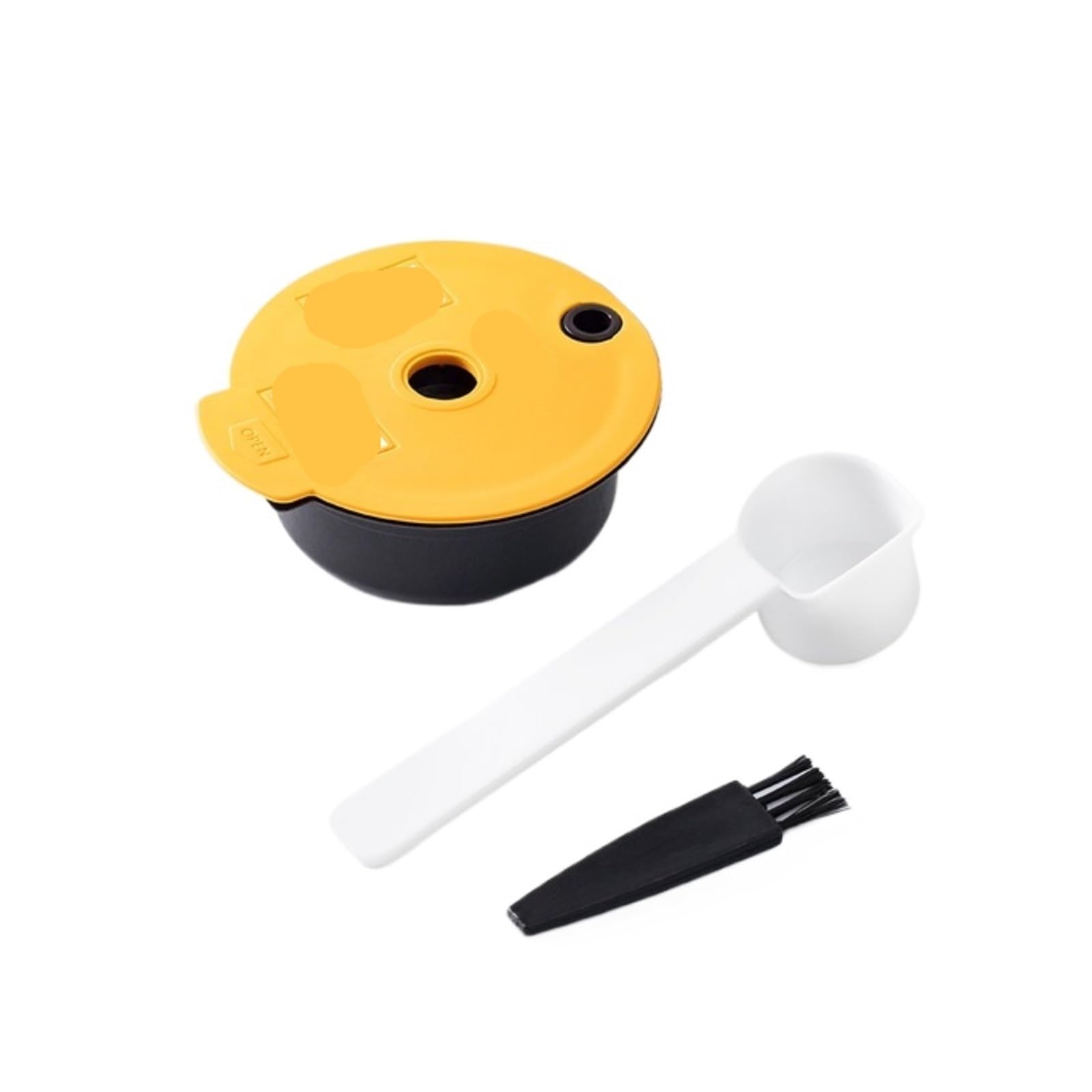 Cápsula Reutilizable, Tapa De Silicona, Cápsula De Café De Repuesto De Acero Inoxidable, Compatible Con Bosch, Compatible Con Tassimo, Con 60/180/200/220 Ml(Pp 220ml,With tamper)