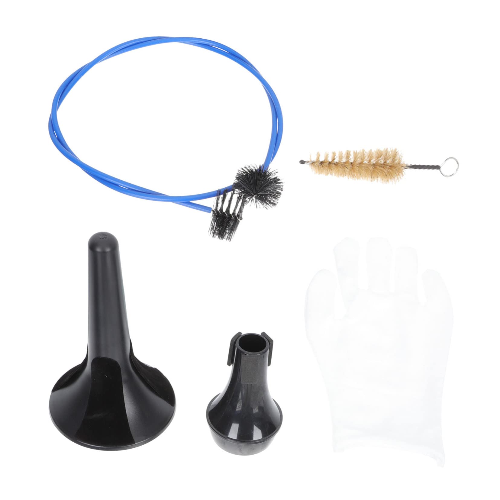 BESTonZON 3 Set Pulizia Degli Strumenti a Fiato Pennello Flessibile a Cornetta Accessori Per La Pulizia Kit Per La Pulizia Dell'apparecchio Spazzola Per La Cura Addominali Piccolo