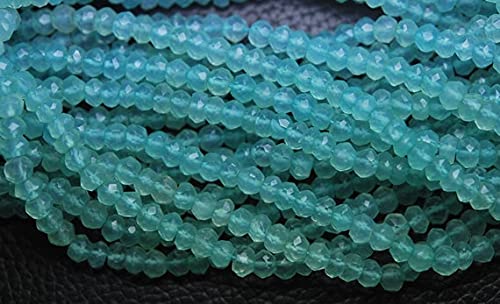 Rondelles en calcédoine aqua pour un bijou d'été bohème chic et lumineux