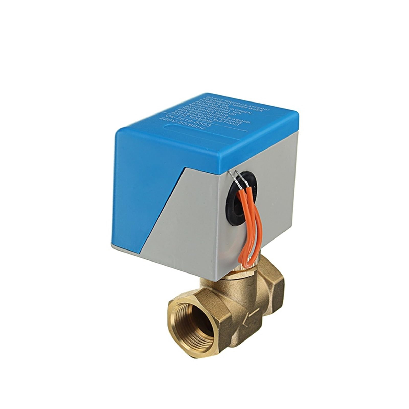 Valvola a sfera, Valvole A Globo Elettriche Motorizzate In Ottone Da 1/2" 3/4" 1" Valvola Di Intercettazione Bidirezionale AC 220 A 2 Fili(1")