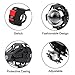 PROZOR 2pcs Faros Delanteras de Motocicleta con Interruptor y Fusible 15W 3000LM...
