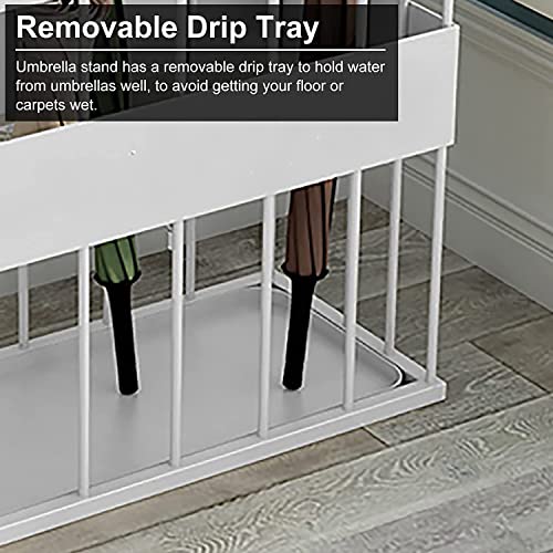 Soporte para paraguas de metal rectangular para pasillos de apartamentos 4