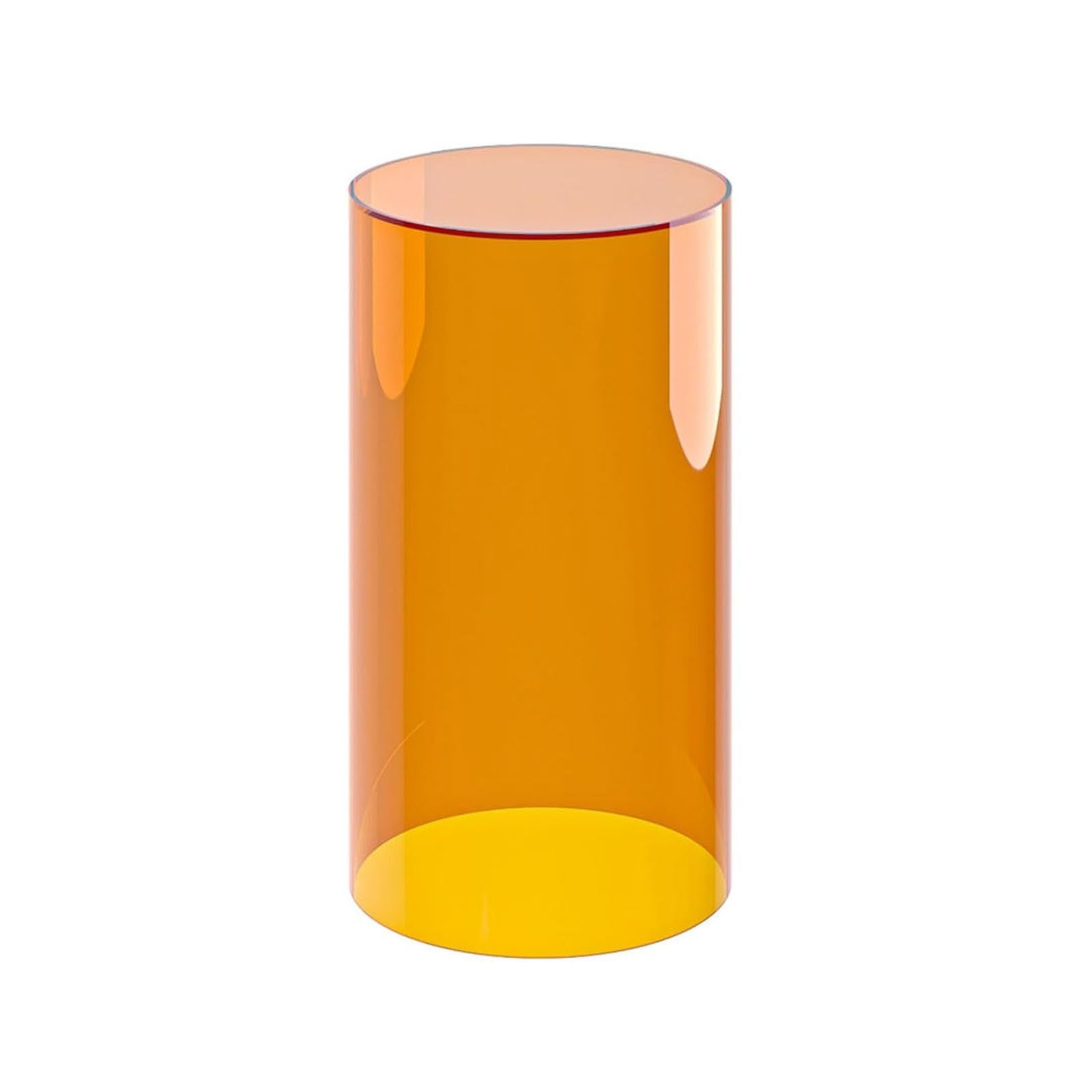 Acrylic Cylinder Display Pedestal Stand, 30/35/40cm Diameter Multi-Height Hollow Round Plinth, Polished Colorful Display Riser for Retail Clothing, Exhibition Decor(Brown,40x80cm/15.7x31.5in)