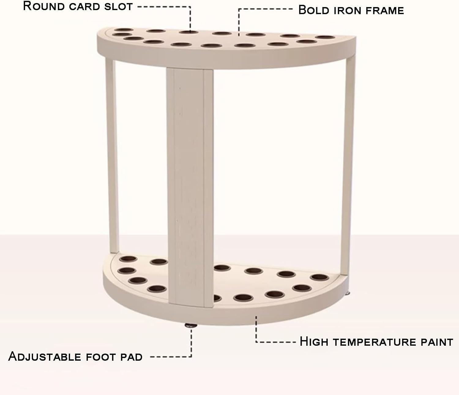 Billiard Cue Rack - Metal Floor Stand for Space-Saving Storage in Bars, Clubs, Offices, Gyms