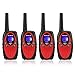 Retevis RT628 Walkie Talkie per Bambini, Regalo Giocattolo per Bambini a Lungo Raggio per Compleanno e Vacanze, Facile da Usare per Campeggio Escursionismo e Avventura (2 Paia, Rosso)