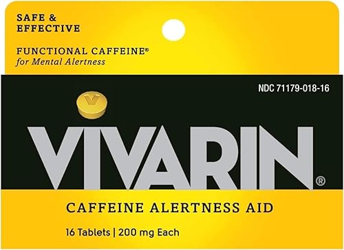 Vivarin, Pastillas de cafeína, 200 mg de cafeína en cada tableta, de forma segura y efectiva te ayuda a mantenerte despierto, ayuda de alerta,