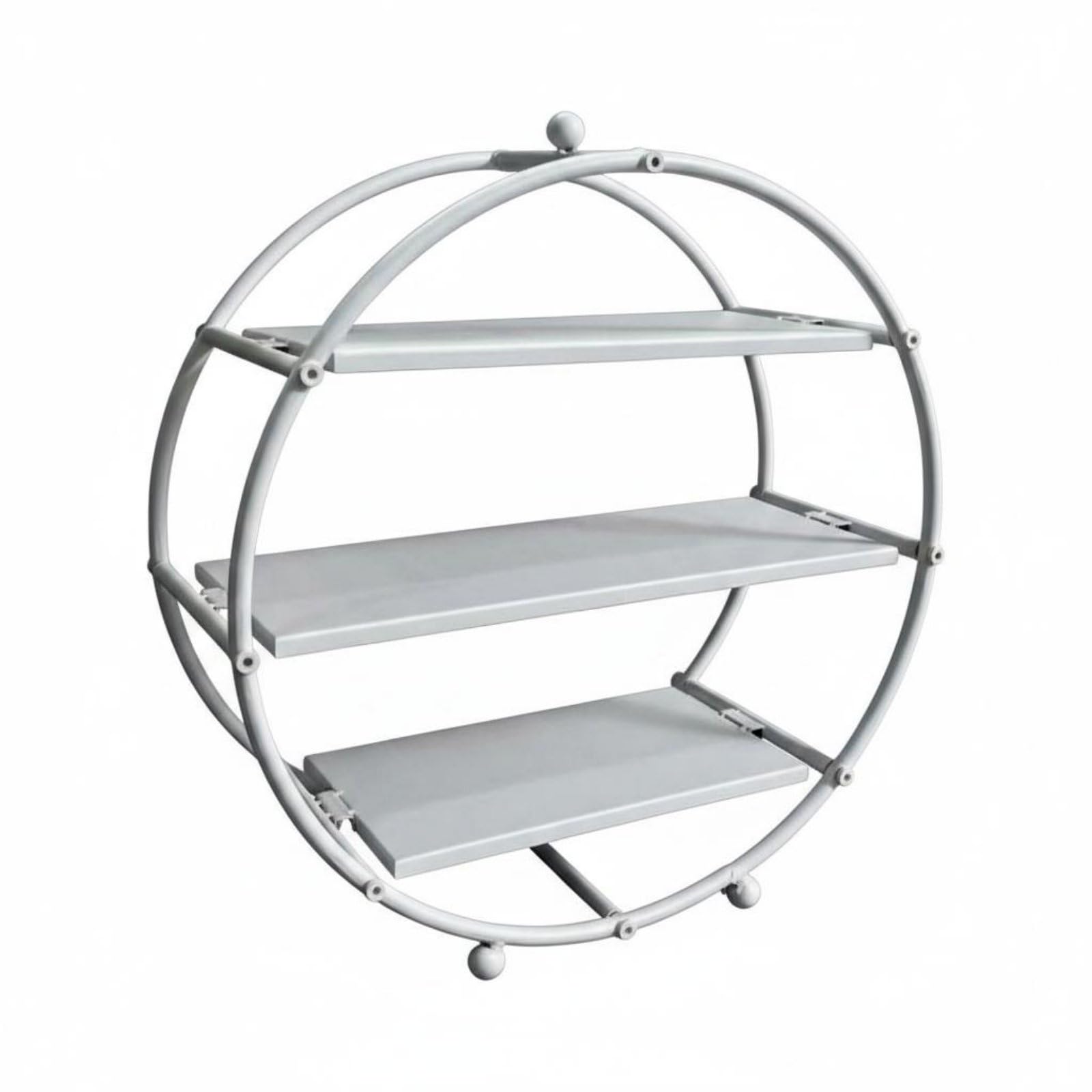 Soporte Redondo para Postres con Estructura Triple Portapasteles Metal Sólido Diseño de Línea Elegante y Moderna Adecuado para Cumpleaños Bufés Festivos, color to 2, 40 17 42CM