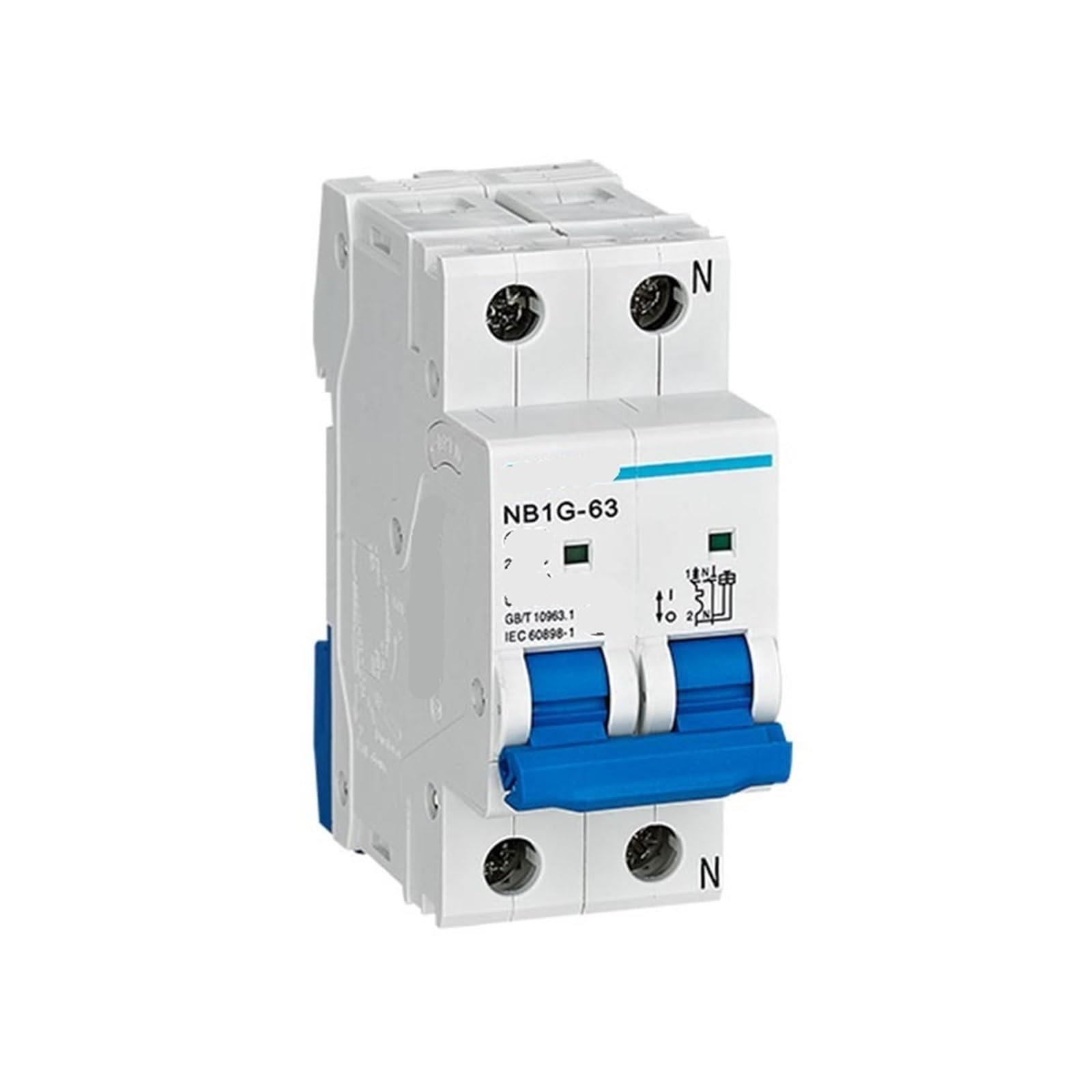 Miniaturowy wyłącznik elektryczny NB1G-63 1P+N C16 miniaturowy wyłącznik