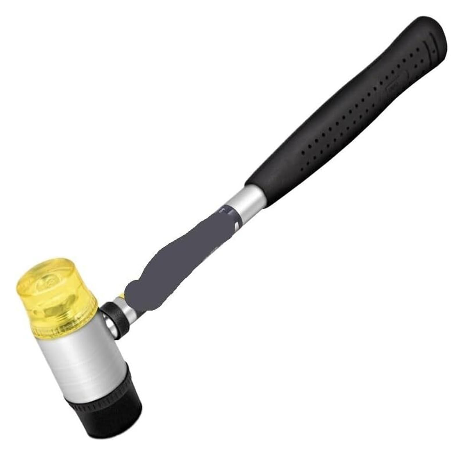 Rubber Mallet 30-40mm Double Faced Round Head Nylon Handle for Bricklaying, Glazing, Slabs(35mm)