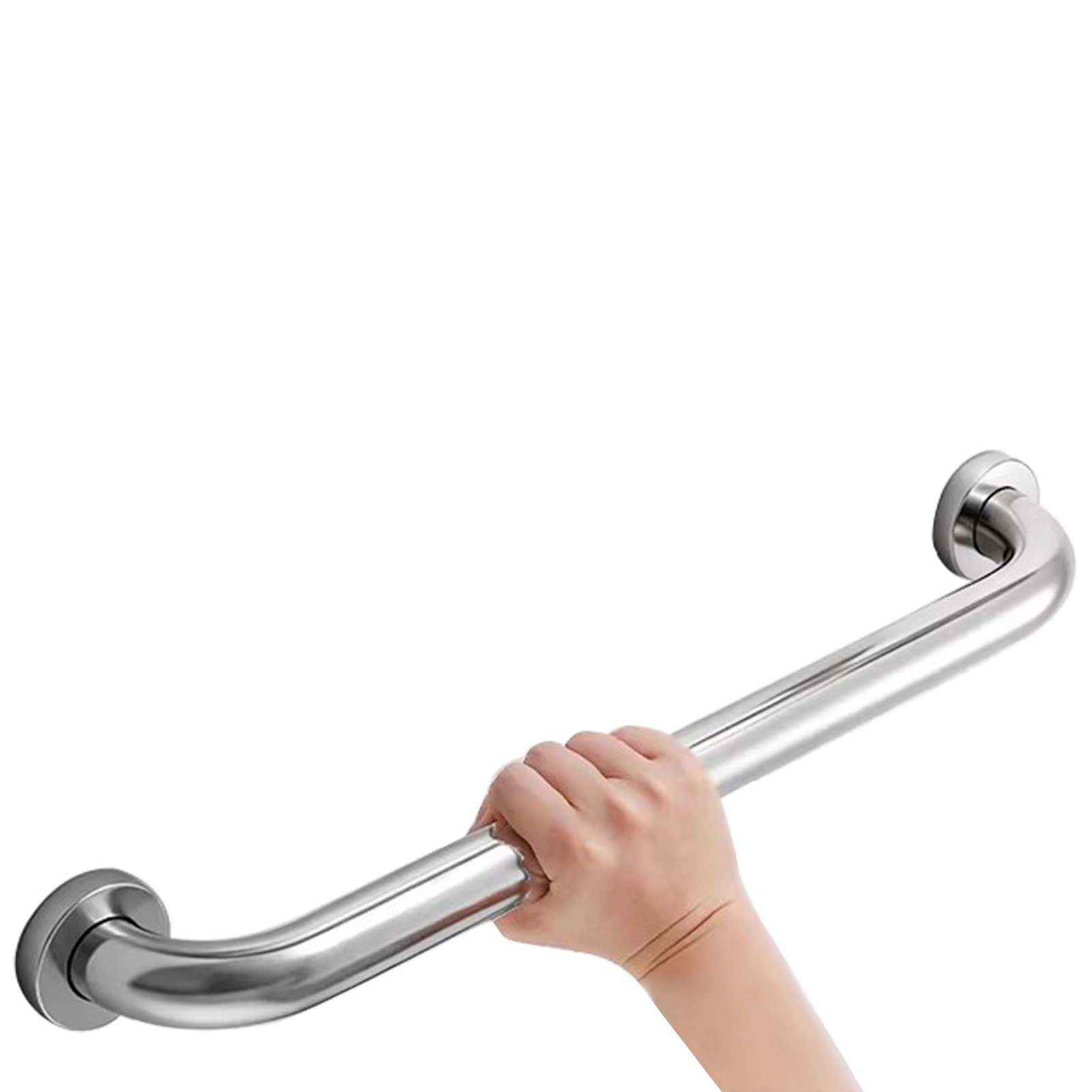 RRrawgff Silver Bathtub Grab Bar, Stair Handrails Non-Slip Handle, 30cm 40cm 60cm 80cm 1m 1.2m 150cm Hand Rails Stainless Steel Wall Mounting Railing(4ft/120cm)
