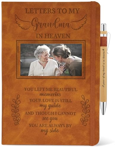Journal Grandma in Heaven A5 pour honorer la mémoire de votre grand-mère