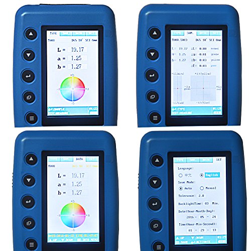 Portable Color Analyzer Digital Precise Colorimeter Color Difference Meter Tester 8Mm Cielab Cielch Display Mode De Lab Formula #TOP1