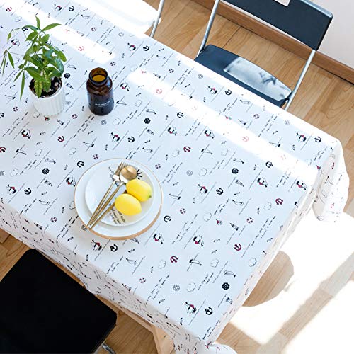 Nappe de table rectangle haut de gamme en lin coton naturel - 3