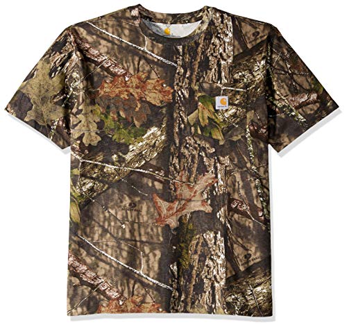 Carhartt Men's Camo Short Sleeve T Shirt, 340-Mossy Oak Breakup Country, Medium