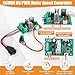 Copkim 4 Pack Micro DC 12v 600rpm Geared Motor JGB370-520 with Bracket, CCM6N DC PWM Motor Speed Controller, and 6mm Flange Coupling Connector