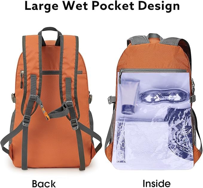 Image of G4Free 40L Lightweight Packable Hiking Backpack, Waterproof Travel Daypack