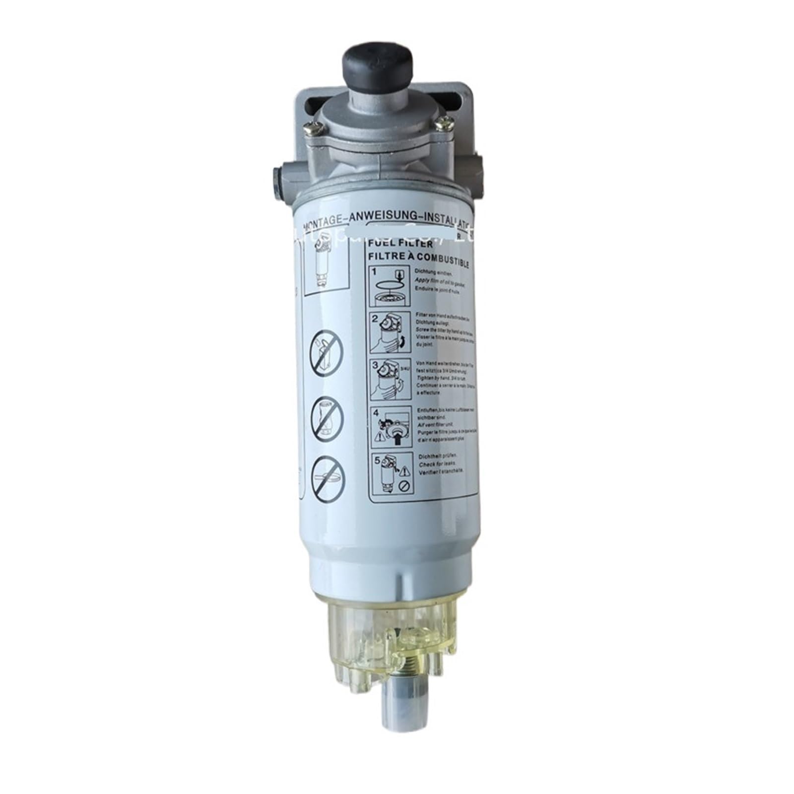 PHNOITPQ PL420 Truck Fuel Oil Water Separator Assembly FS19816 612630080088 1000424916 Filter Assembly Heating Pump with Base(PL420 Assembly M16)