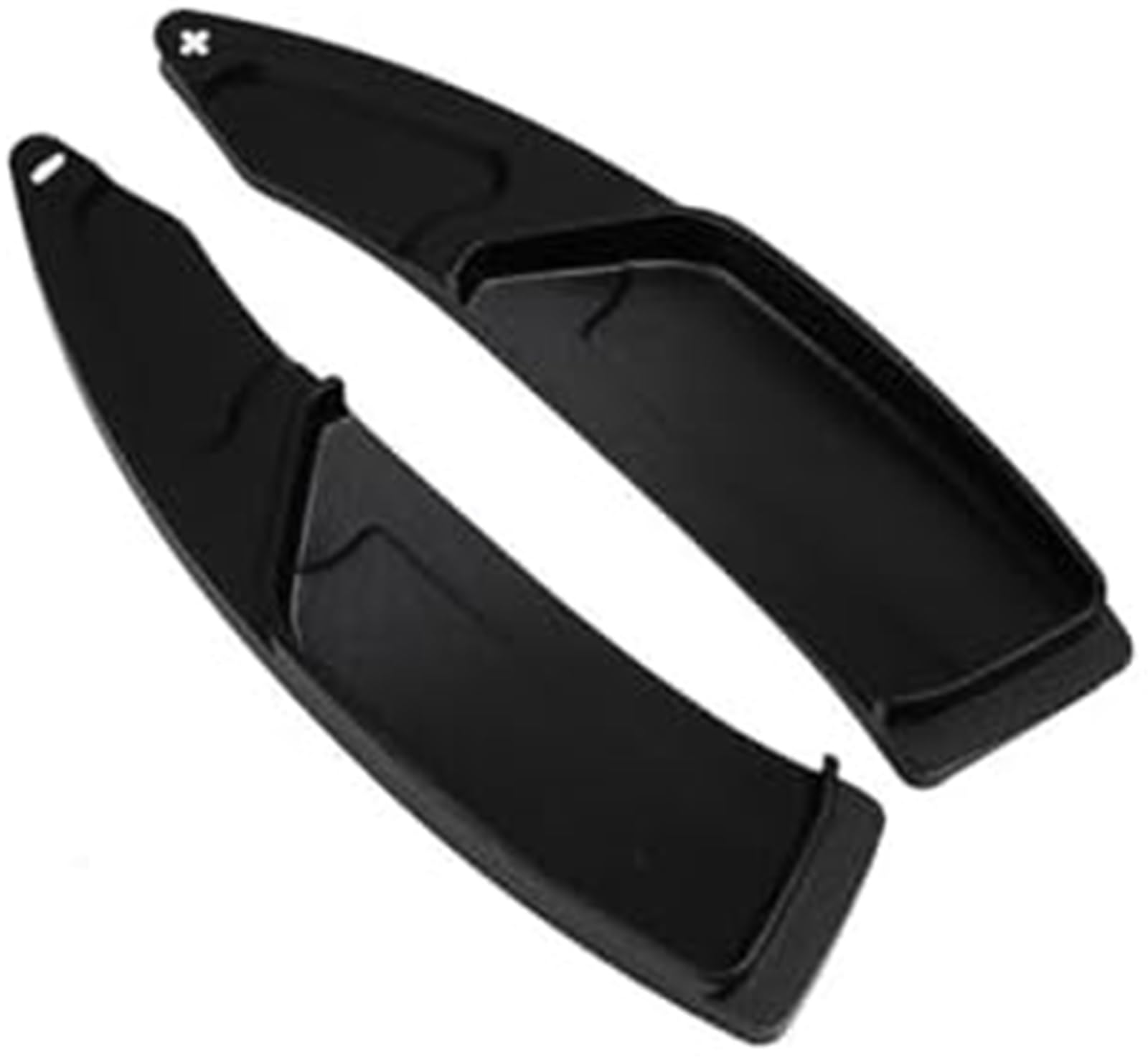 Mkvaxr Black Car Gear Shift Paddle Paddle Shifter Cover Extensions, For Peugeot 208 2008 308 3008 508 5008 Sw, For Gt Car Steering Wheel Paddles Shift Extension Gear Stickers(Black)